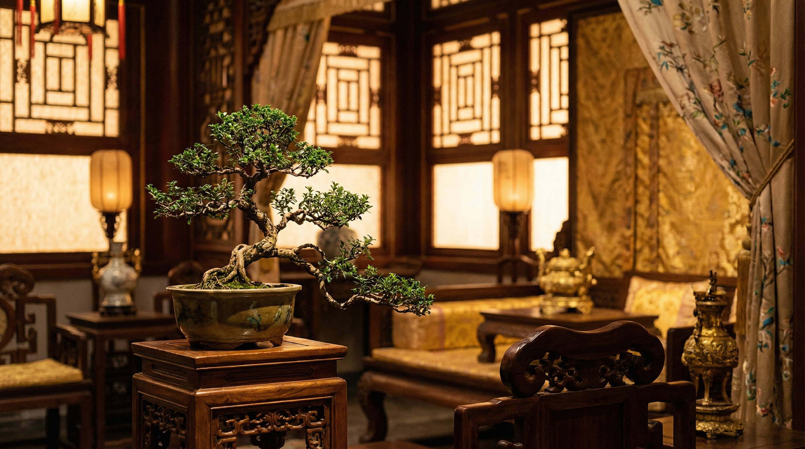 91植物视频 - 古典盆景艺术视频